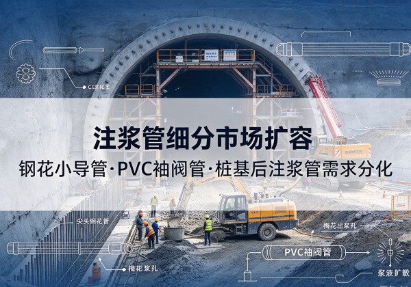 石林注浆管细分市场扩容，隧道钢花小导管、PVC 袖阀管、桩基后注浆管需求分化